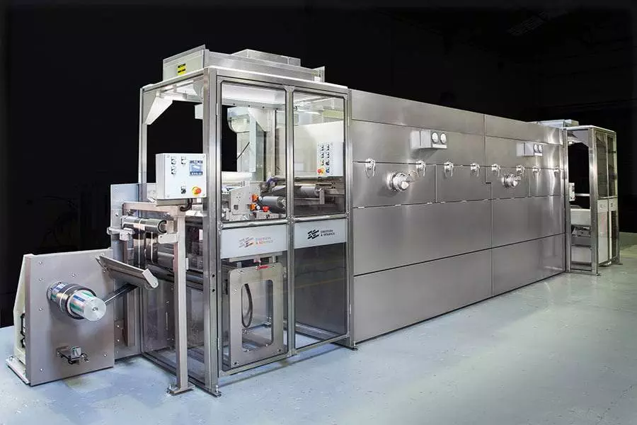 Slot die/Offset knife over roll Battery coater